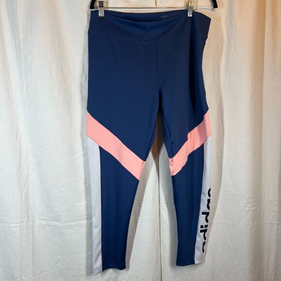 Adidas designed 2 move climalite colorblock 7/8 leggings - Picture 2 of 4